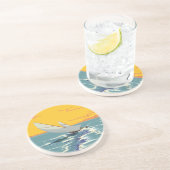 Dessous De Verre En Grès Voile (Côté)