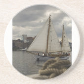 Dessous De Verre En Grès Voile (Devant)