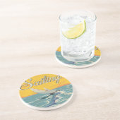 Dessous De Verre En Grès Voile (Côté)