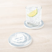 Dessous De Verre En Grès Voile de naissance (Côté)