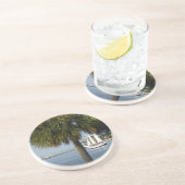 Dessous De Verre En Grès Voile tropicale (Côté)
