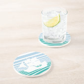 Dessous De Verre En Grès Voilier (Côté)