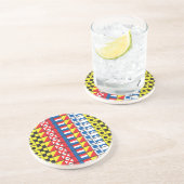 Dessous De Verre En Grès Voir l'amour de pattern_I de drapeaux de (Côté)