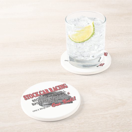 Dessous De Verre En Grès Voiture stock (Côté)