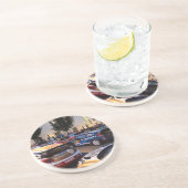 Dessous De Verre En Grès Voitures de rassemblement (Côté)