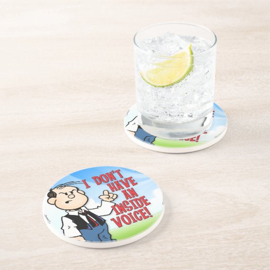 Dessous De Verre En Grès Voix intérieure (Côté)