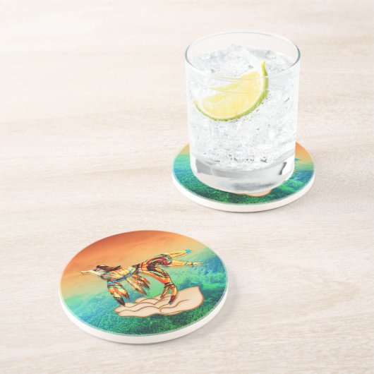 Dessous De Verre En Grès Vol (Côté)