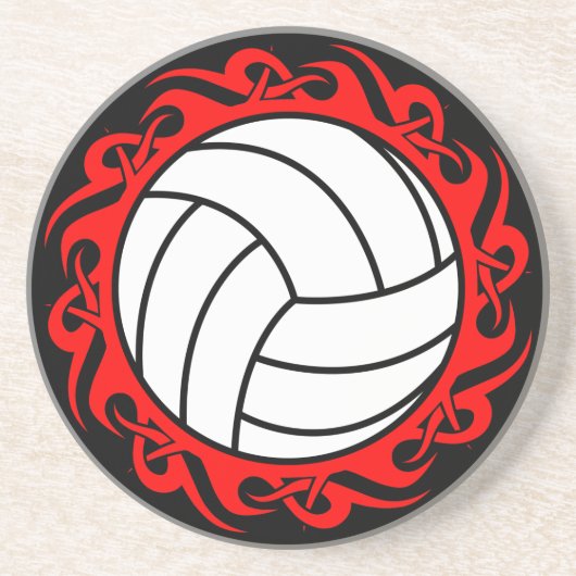 Dessous De Verre En Grès volley-ball tribal (Devant)