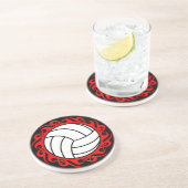 Dessous De Verre En Grès volley-ball tribal (Côté)