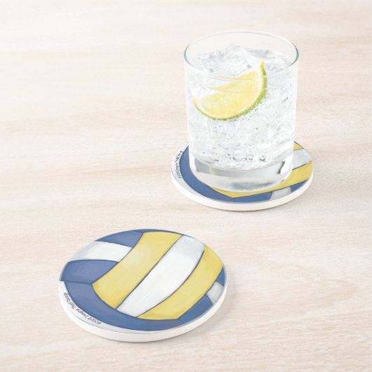 Dessous De Verre En Grès Volleyball (Côté)