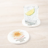 Dessous De Verre En Grès Vous êtes mes paroles de soleil (Côté)