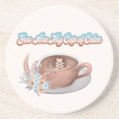 Dessous De Verre En Grès Vous êtes mon latte boho coupe de calme  (Devant)