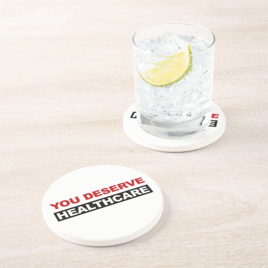 Dessous De Verre En Grès Vous méritez des soins de santé (Côté)