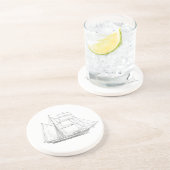 Dessous De Verre En Grès Vovoilier maritime vintage (Côté)