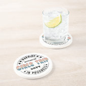 Dessous De Verre En Grès Voyage sur mesure de filles en cours Dégradé Drôle (Côté)