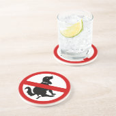 Dessous De Verre En Grès VOYAGE ⚠ THAÏE NO DOG Fouling ⚠ (Côté)