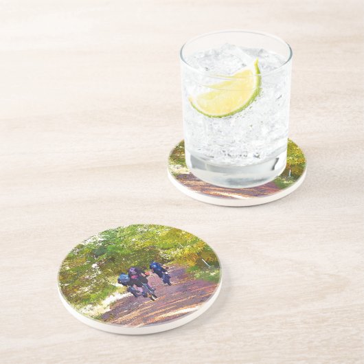 DESSOUS DE VERRE EN GRÈS VTT (Côté)