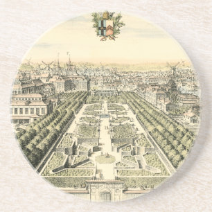 Dessous De Verre En Grès Vue aérienne de jardin formel par Éric Dahlbergh