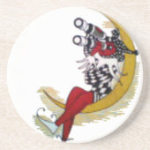 Dessous De Verre En Grès Vue cosmique : Elfe sur la lune aventure (Devant)