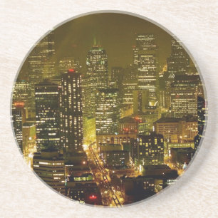Dessous De Verre En Grès Vue de ville de Seattle