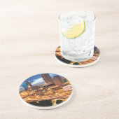 Dessous De Verre En Grès Vue du centre de ville (Côté)