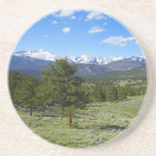 Dessous De Verre En Grès Vue panoramique des montagnes Rocheuses