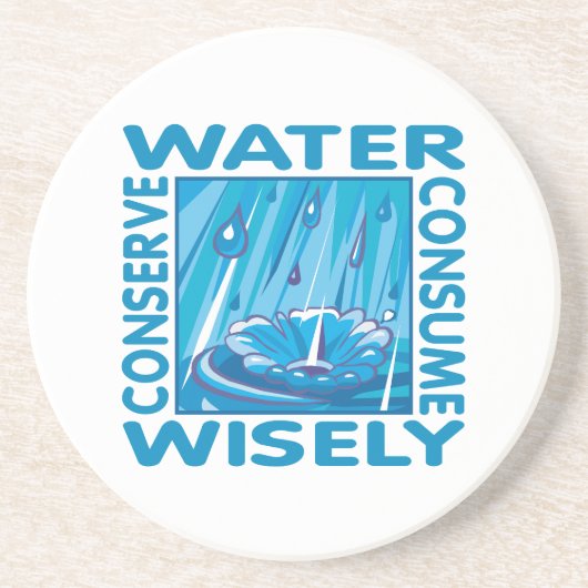 Dessous De Verre En Grès Water Conservation (Devant)