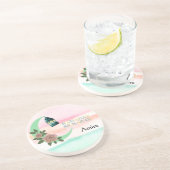 Dessous De Verre En Grès Watercolor Ramadan – Crescent Moon  (Côté)