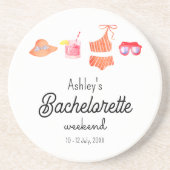 Dessous De Verre En Grès Week-end de bikini de plage de célibataire  (Devant)