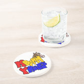 Dessous De Verre En Grès Western Cowboy Cowgirl Horse Barn Rodeo Dessous de (Côté)