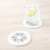Dessous De Verre En Grès Westie Ange Flocon de Neige (Côté)