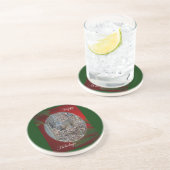 Dessous De Verre En Grès Whitetail Deer Spike Buck Joyeuses vacances (Côté)