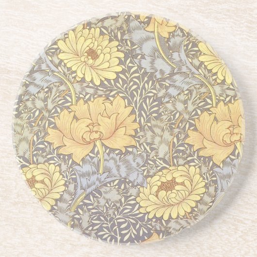 Dessous De Verre En Grès William Morris Chrysanthemum Fleurs maman (Devant)