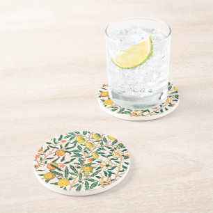 Dessous De Verre En Grès William Morris Fruit Grenade Vintage