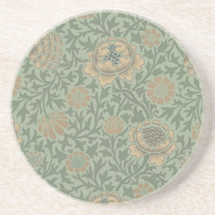 Dessous De Verre En Grès William Morris motif floral Grafton vert sauge