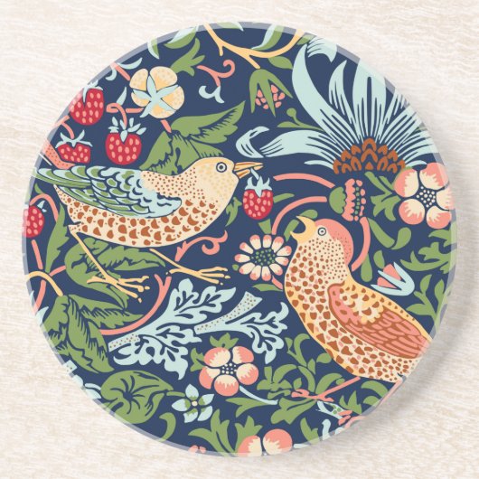 Dessous De Verre En Grès William Morris Strawberry Thief (Devant)