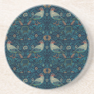 Dessous De Verre En Grès William Morris Vintage Floral Birds