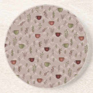 Dessous De Verre En Grès Winter Coffee Journey