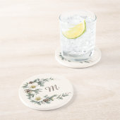 Dessous De Verre En Grès Winter Magnolia Monogram (Côté)