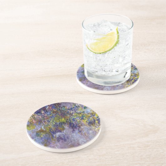 Dessous De Verre En Grès Wisteria (moitié gauche) par Claude Monet (Côté)
