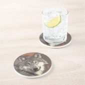 Dessous De Verre En Grès Wolf 026 (Côté)