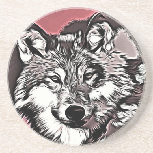 Dessous De Verre En Grès Wolf 2014-0964 (Devant)