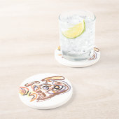 Dessous De Verre En Grès Wolf Automne gratuit (Côté)