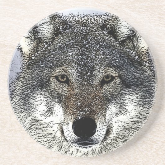 Dessous De Verre En Grès Wolf Eyes (Devant)