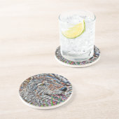 Dessous De Verre En Grès Wolf fractal (Côté)