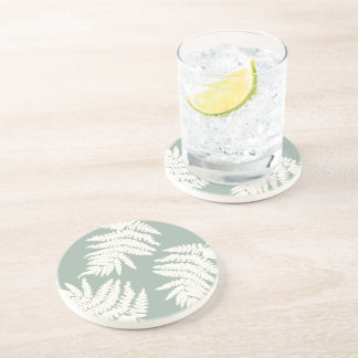 Dessous De Verre En Grès Woodland Fern Leaf Custom Background Colors 