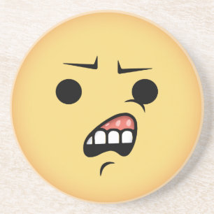 Dessous De Verre En Grès WTF Emoji