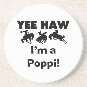 Dessous De Verre En Grès Yee Haw Je suis un Poppi T-shirts et cadeaux