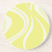 Dessous De Verre En Grès Yellow Waves Coaster (Devant)