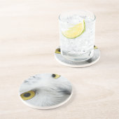 Dessous De Verre En Grès Yeux de hibou neigeux (Côté)